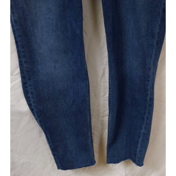 Silver Jeans Co Womens 30X26 High Note Skinny Exposed Button Fly Raw Hem Jeans - Picture 5 of 14